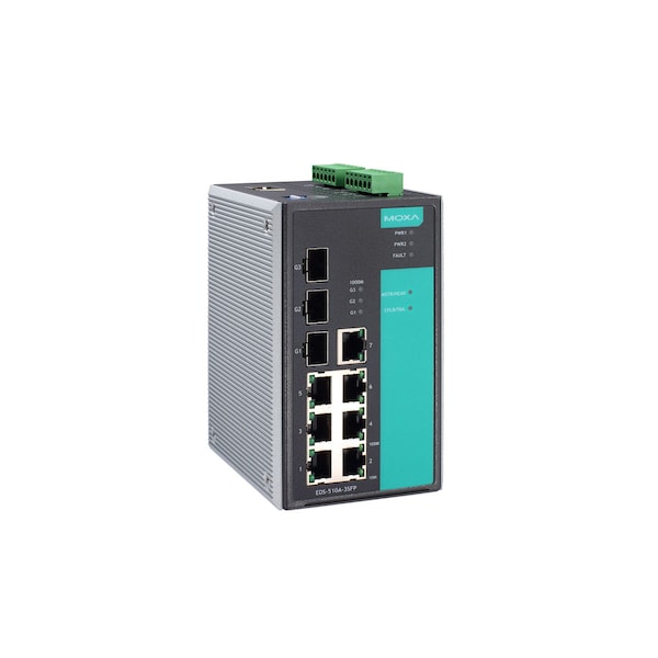Mgd Gigabit Eth. Swtch W/ 7 10/100Baset(X)Ports, Eds-510A-3Sfp-T